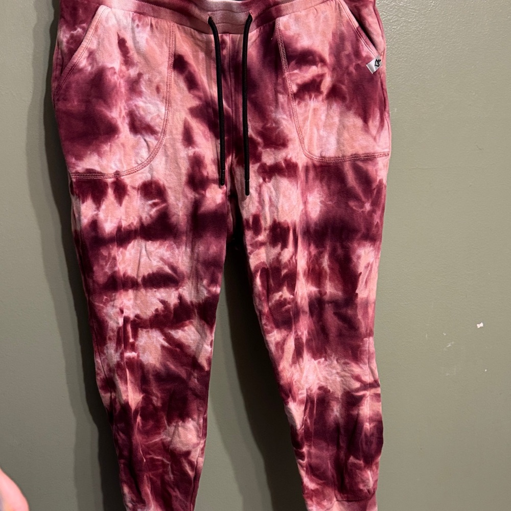 Torrid Maroon Tie-Dye Sweatpants